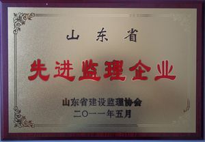 点击查看详细信息<br>标题：2010年度山东省先进监理企业 阅读次数：5274